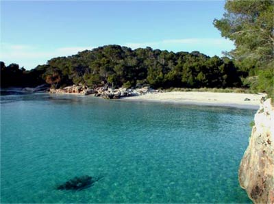 Playas de Menorca. cala galdana